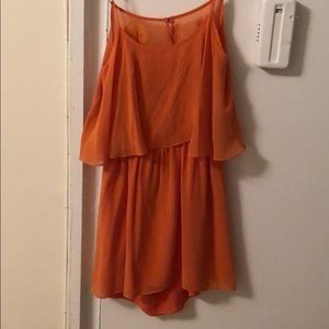 Lovers+Friends orange mini dress